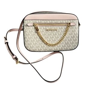 Michael Kors ,Zip Chain crossbody Bag Michael Kors Blush and Cream Crossbody Bag
